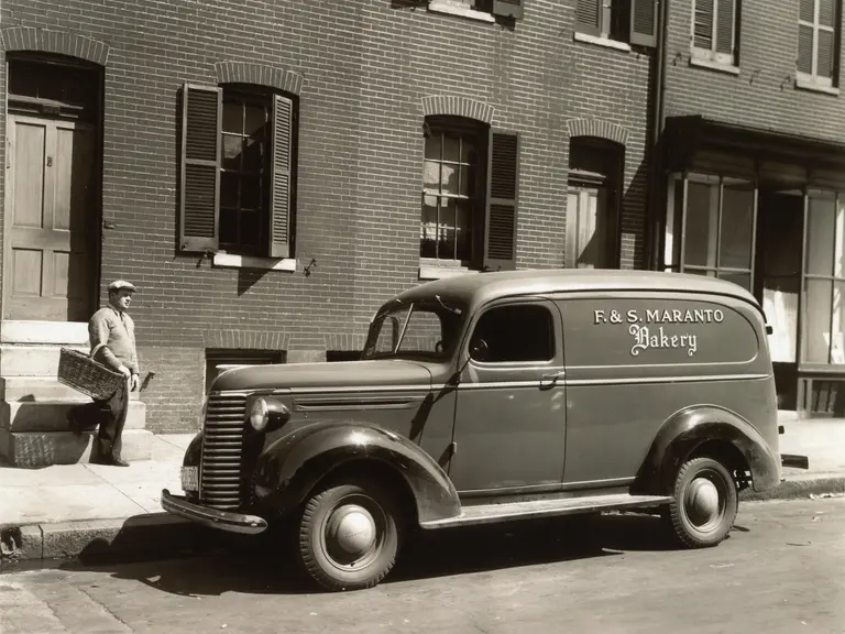An F&S Maranto delivery van, around 1939